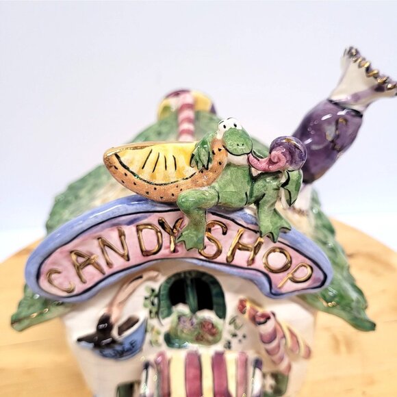 Blue Sky Clayworks Candy Shop Tea Light House 2001 Heather Goldminc Vintage - Picture 4 of 10